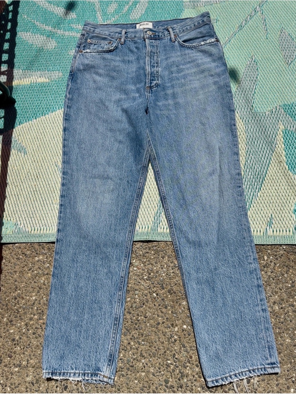 Agolde Jeans 90’s pinch waist jeans in Addition - Light / medium Blue - Picture 3 of 16